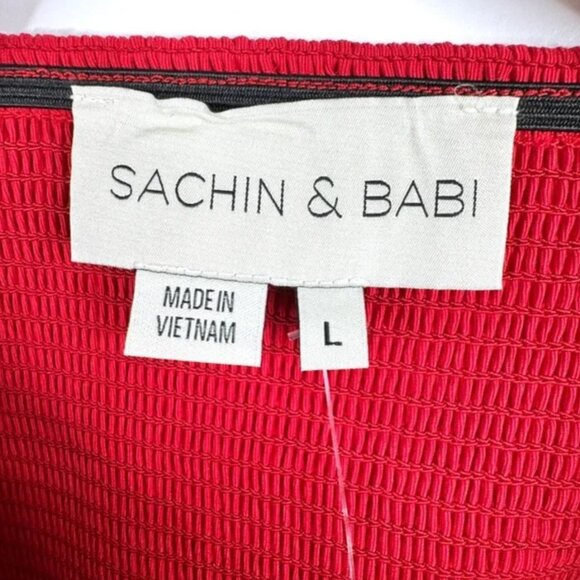 BHLDN Sachin & Babi Sloane Taffeta Double-Bow Mini Dress - Picture 4 of 10